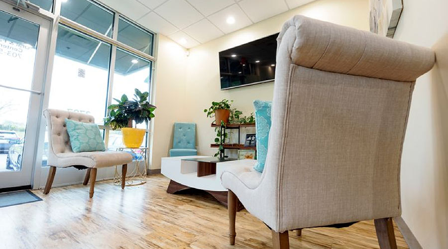 Oral surgery office reception area